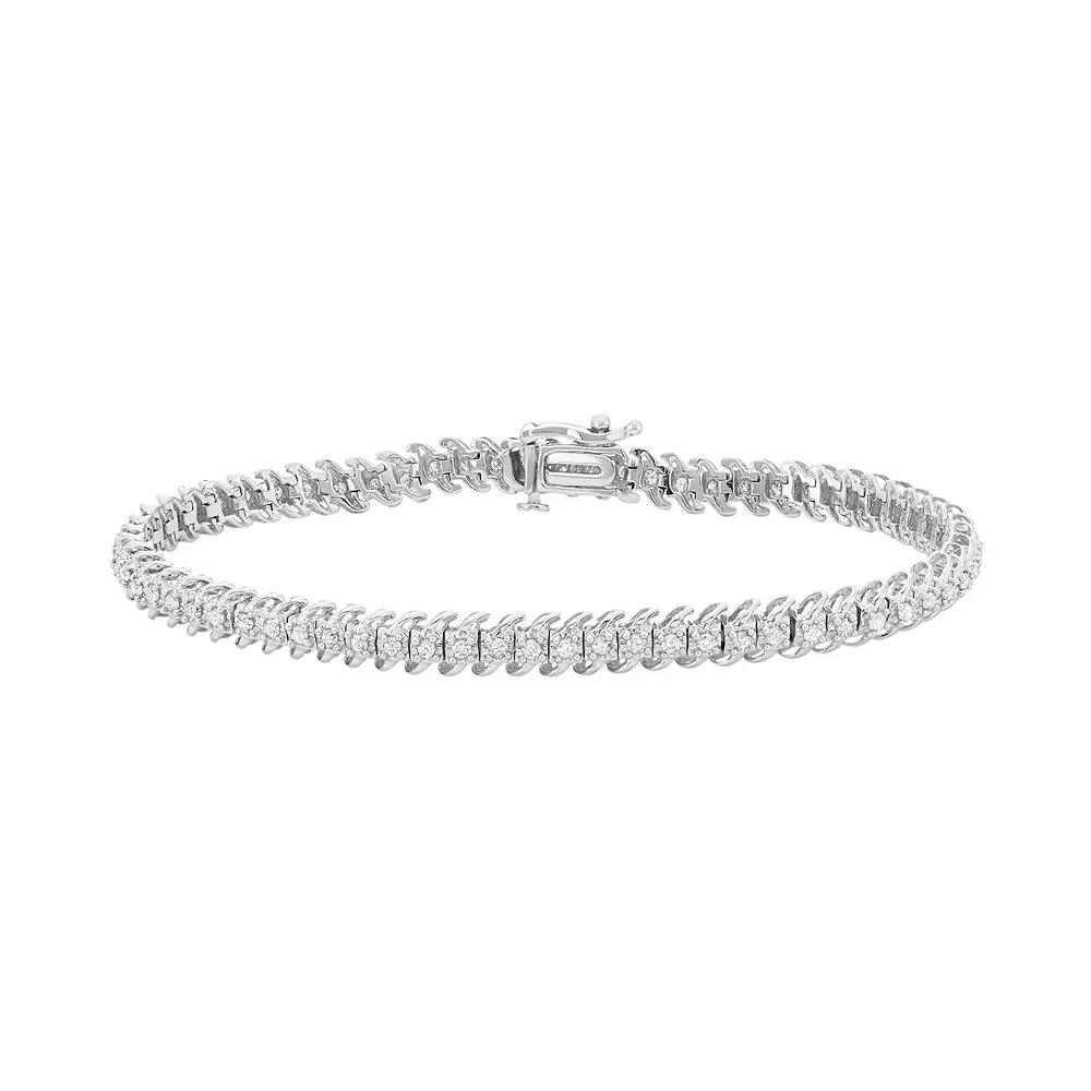 HDI 1 Carat T.W. Diamond 10k Gold Tennis Bracelet, Women's,  Product Image