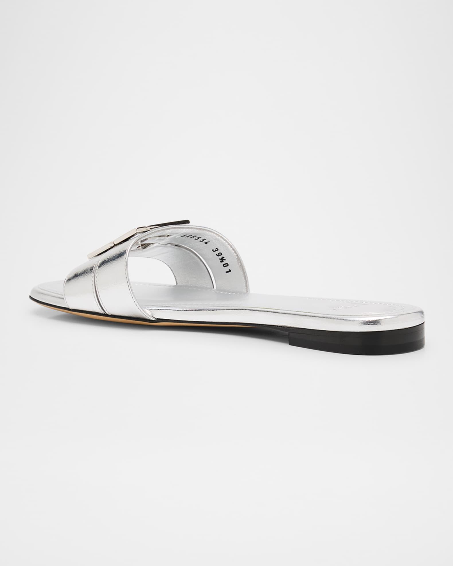 FFold Metallic Leather Sandals Product Image