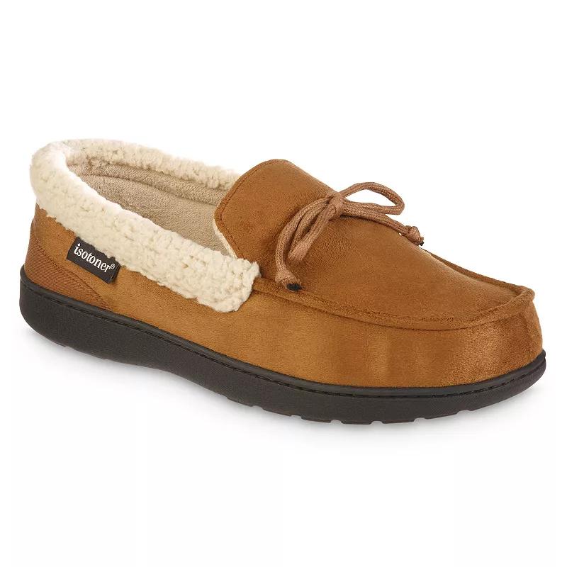 isotoner Gel Infused Memory Foam Vincent Men's Moccasin Slippers,  Product Image