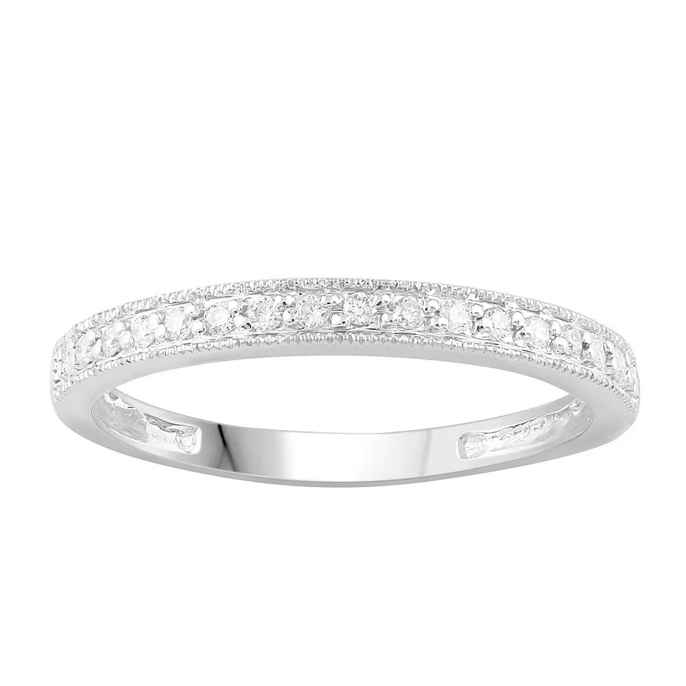 Diamond Medley 10k Gold 1/10 Carat T.W. Diamond Band Ring, Women's,  Product Image