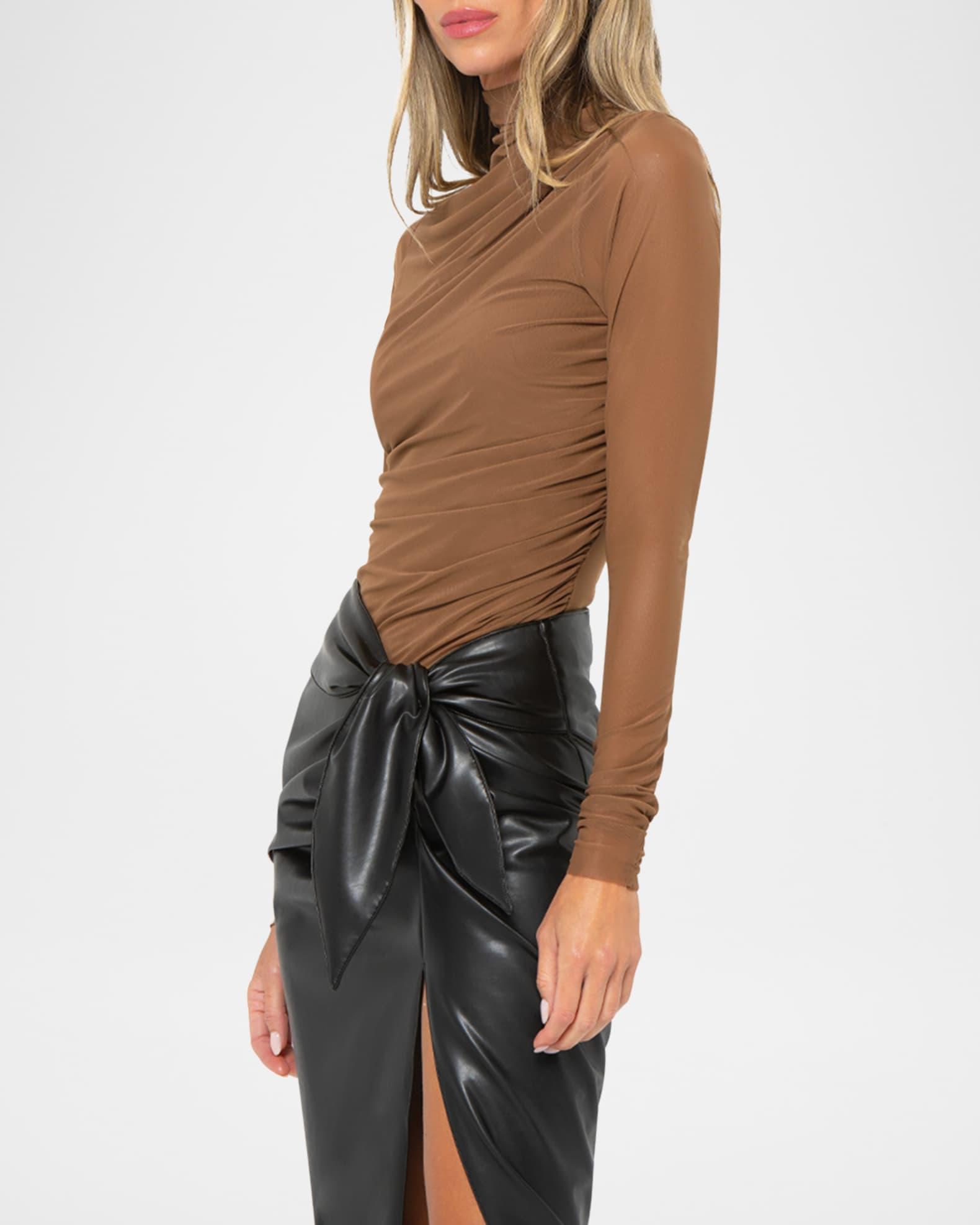Paxton Gathered Turtleneck Top Product Image
