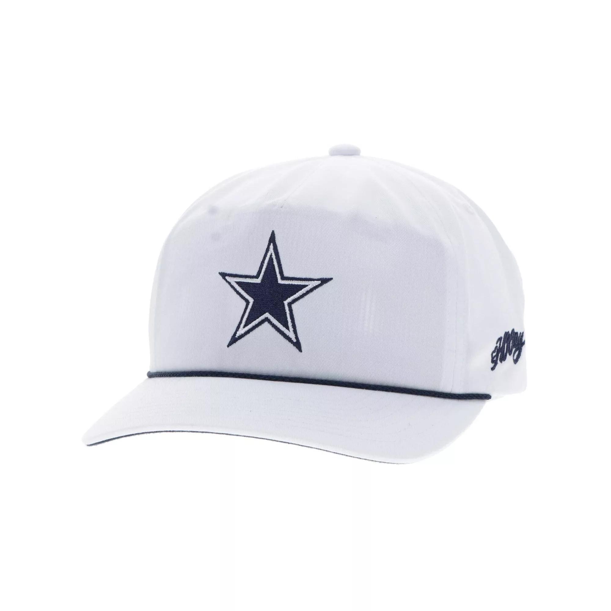 Men's HOOey White Dallas Cowboys Star Logo Rope Adjustable Hat Product Image