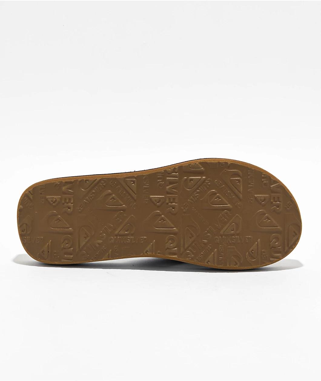 Quiksilver Carver Dark Brown Suede Sandals Product Image