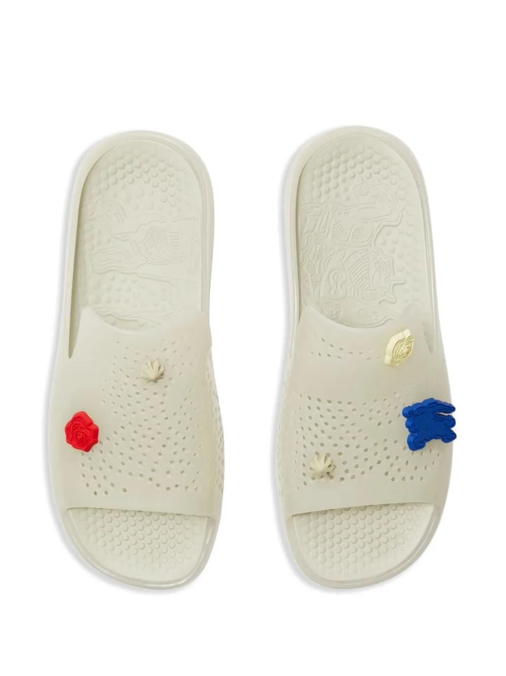 Stingray appliqué-detail slides Product Image