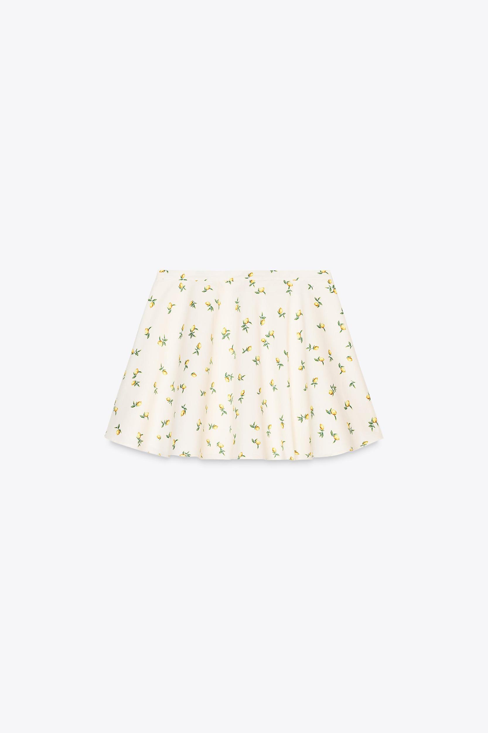 LEMON PRINT MINI SKIRT Product Image