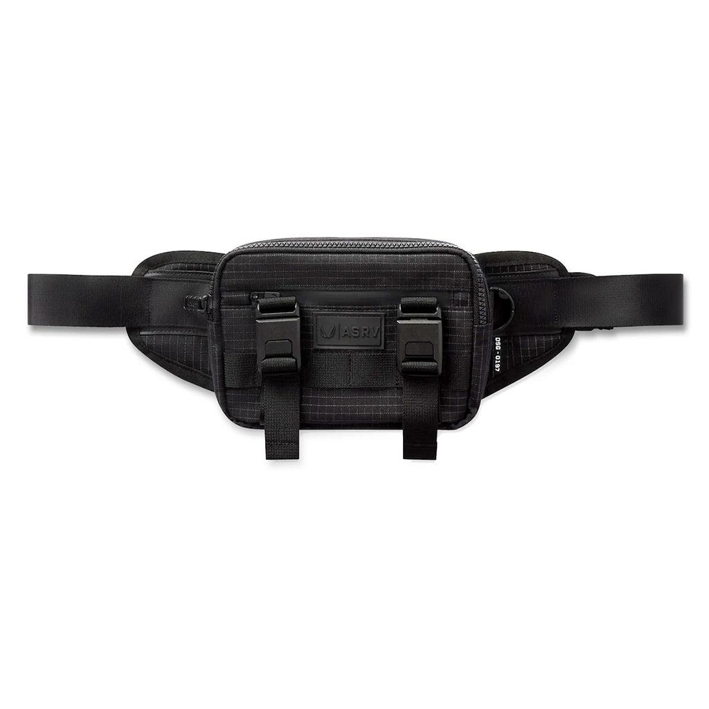 0197. Small Crossbody Bag - Black "Grid" Product Image