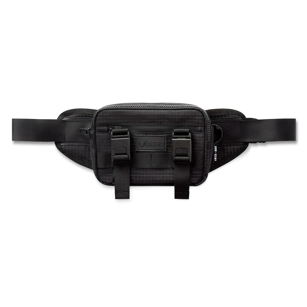 0197. Small Crossbody Bag - Black "Grid" Product Image