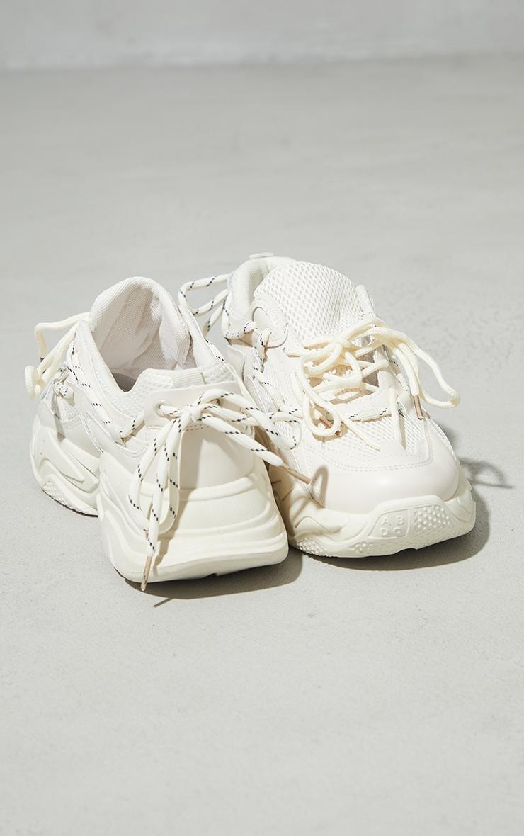 Sand Combat Lace Up Double Sole Chunky Sneakers Product Image