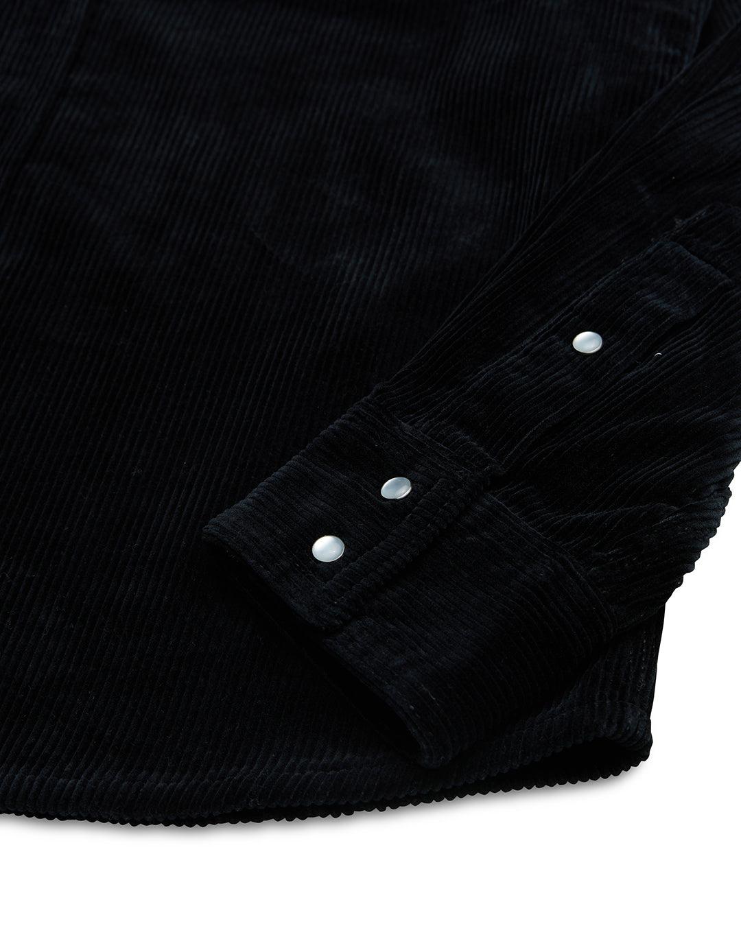 Western Cord Shirt - Black Product Image
