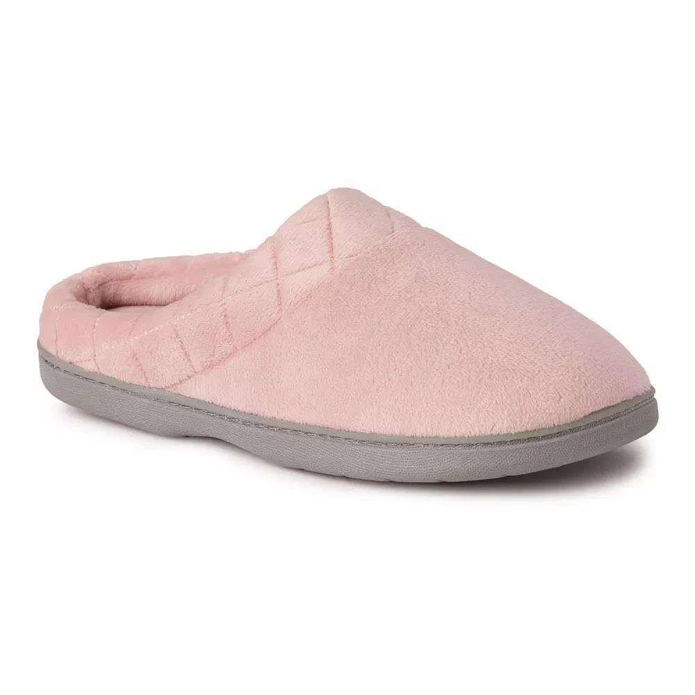 Dearfoams Darcy Velour Women's Clog Slippers, Size: Large Wide, Pale Muave Product Image