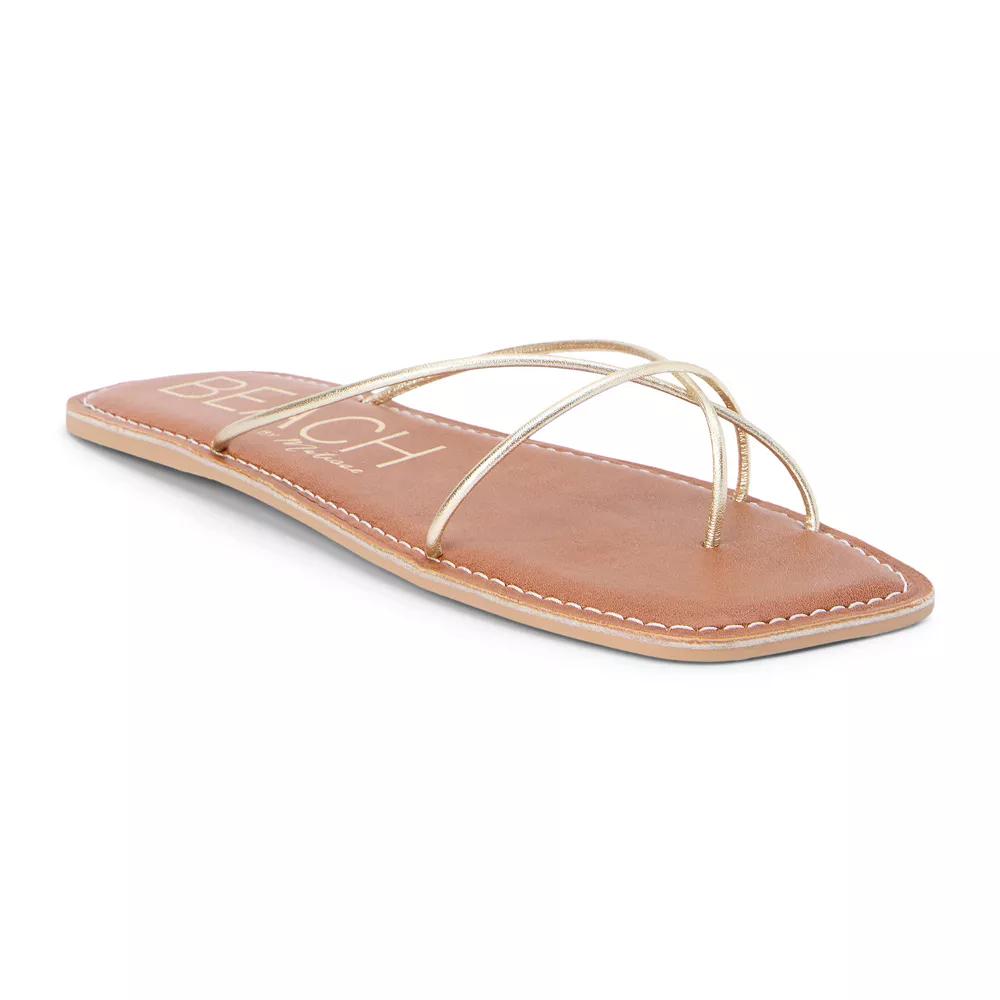 Beach by Matisse Coastline Women's Flat Sandals, Size: 8, Gold Product Image