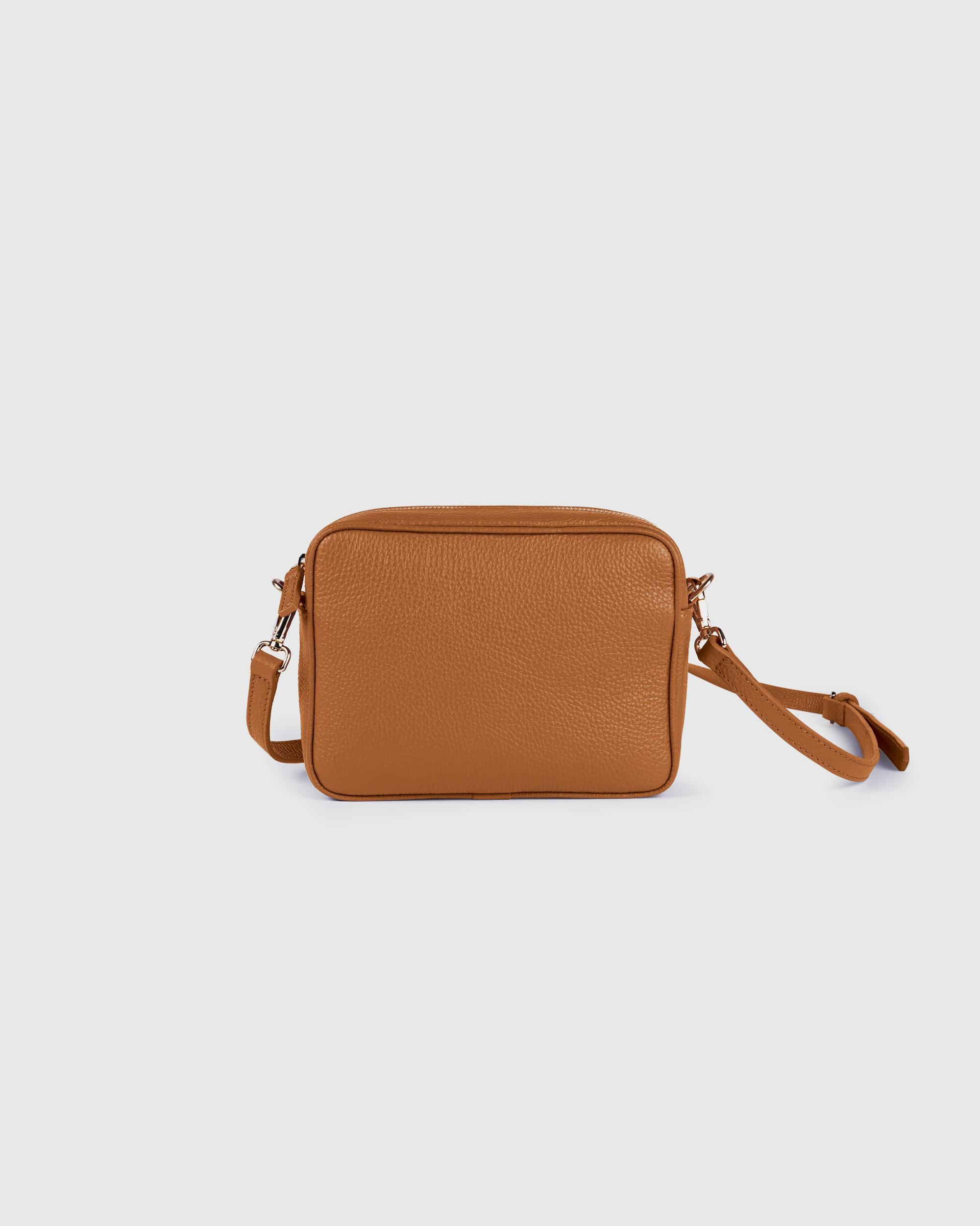 Quince | Women's Italian Leather Crossbody Bag in Brown Product Image