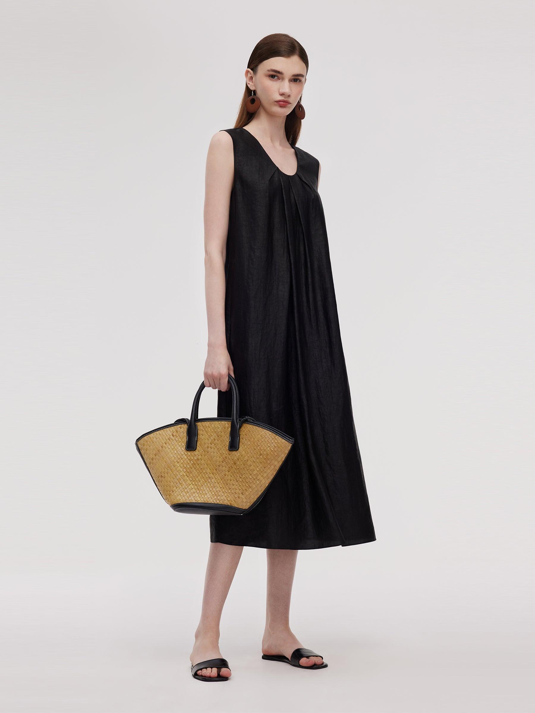 16MM Xiang Yun Silk Women Sleeveless Maxi Dress Product Image