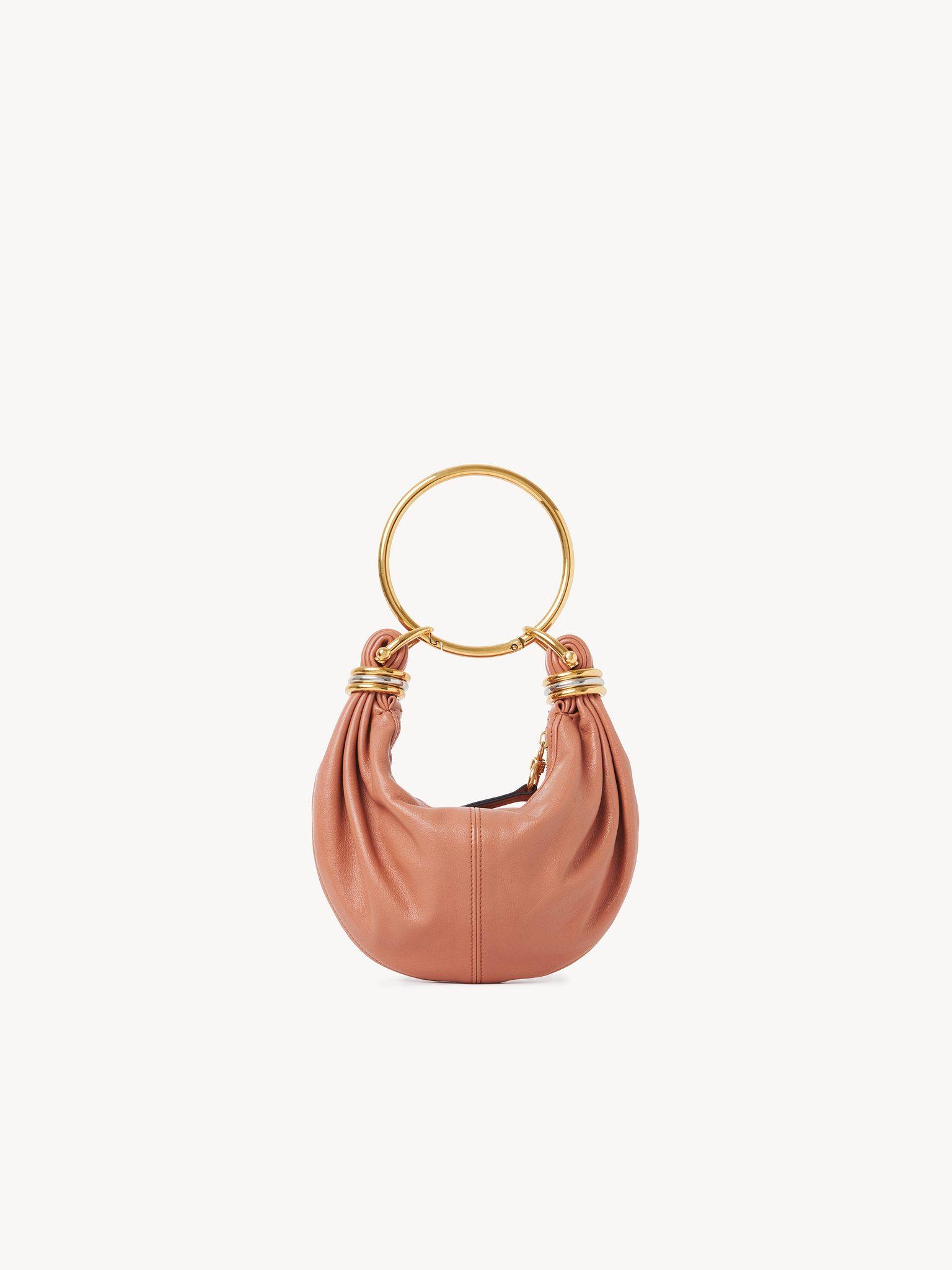 Mini Bracelet Hobo bag in grained leather Product Image