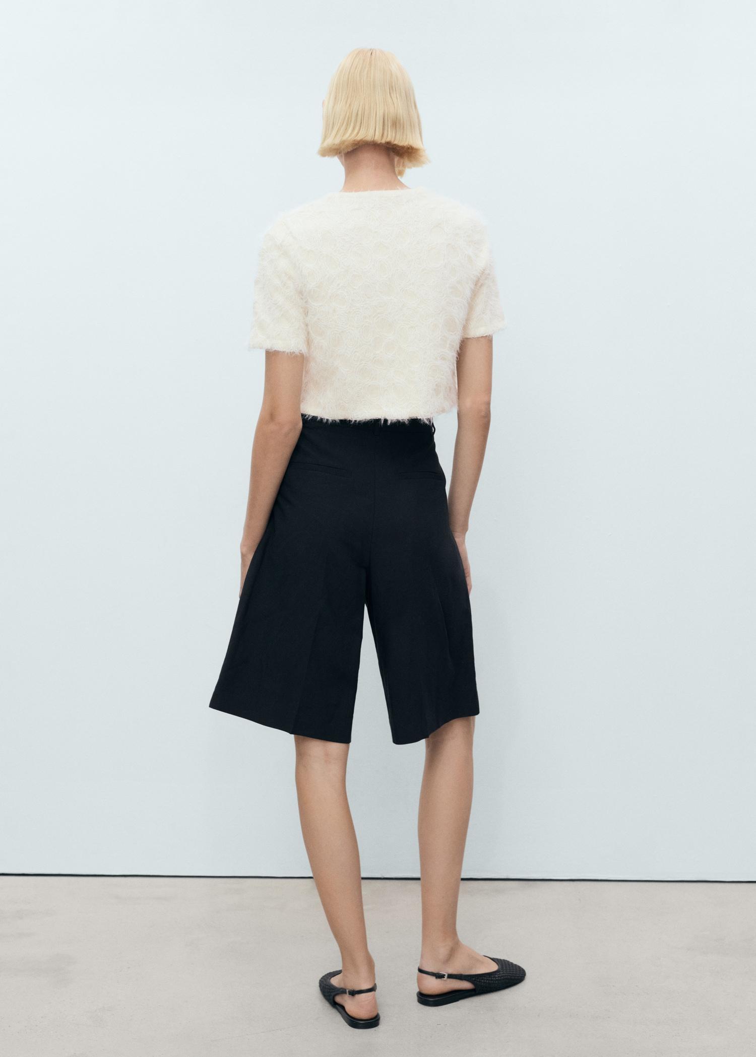 Knitted cropped cardigan - Women | MANGO USA Product Image