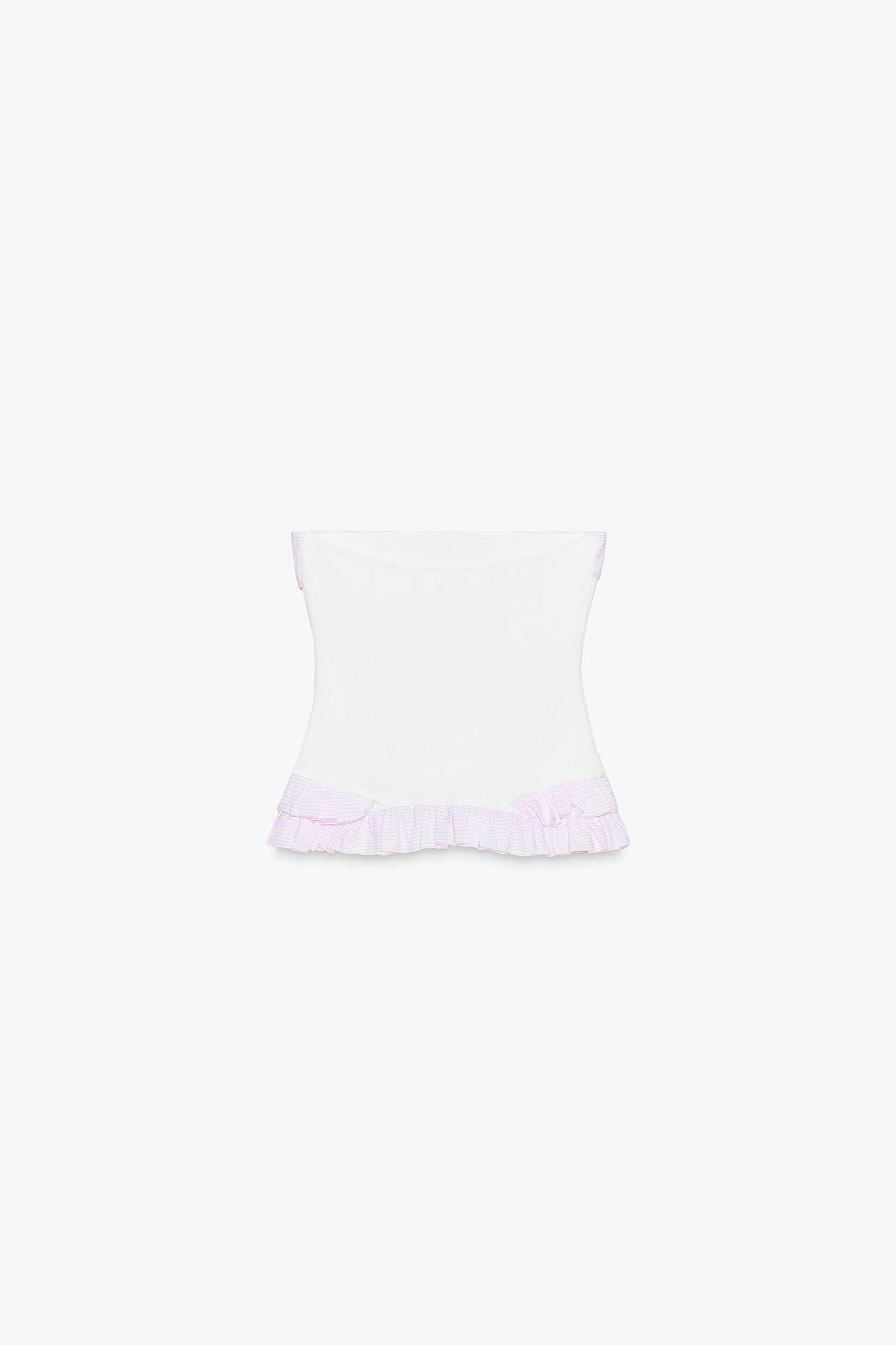 CONTRAST STRAPLESS TOP Product Image