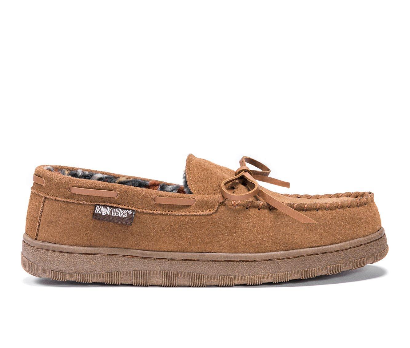 MUK LUKS Men's Paul Printed Berber Suede Moccasins Product Image