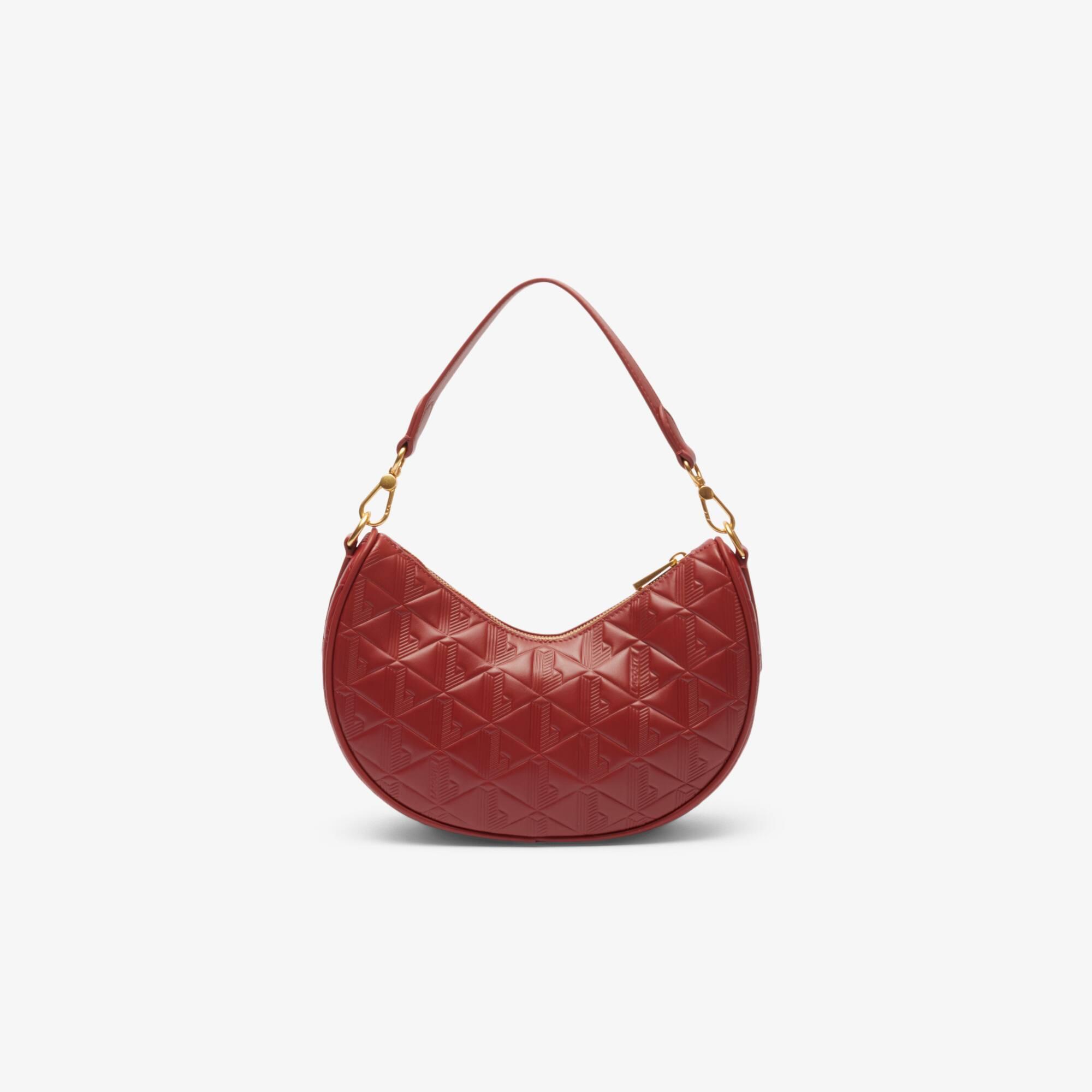 Maheki Embossed Leather Half Moon Purse Product Image