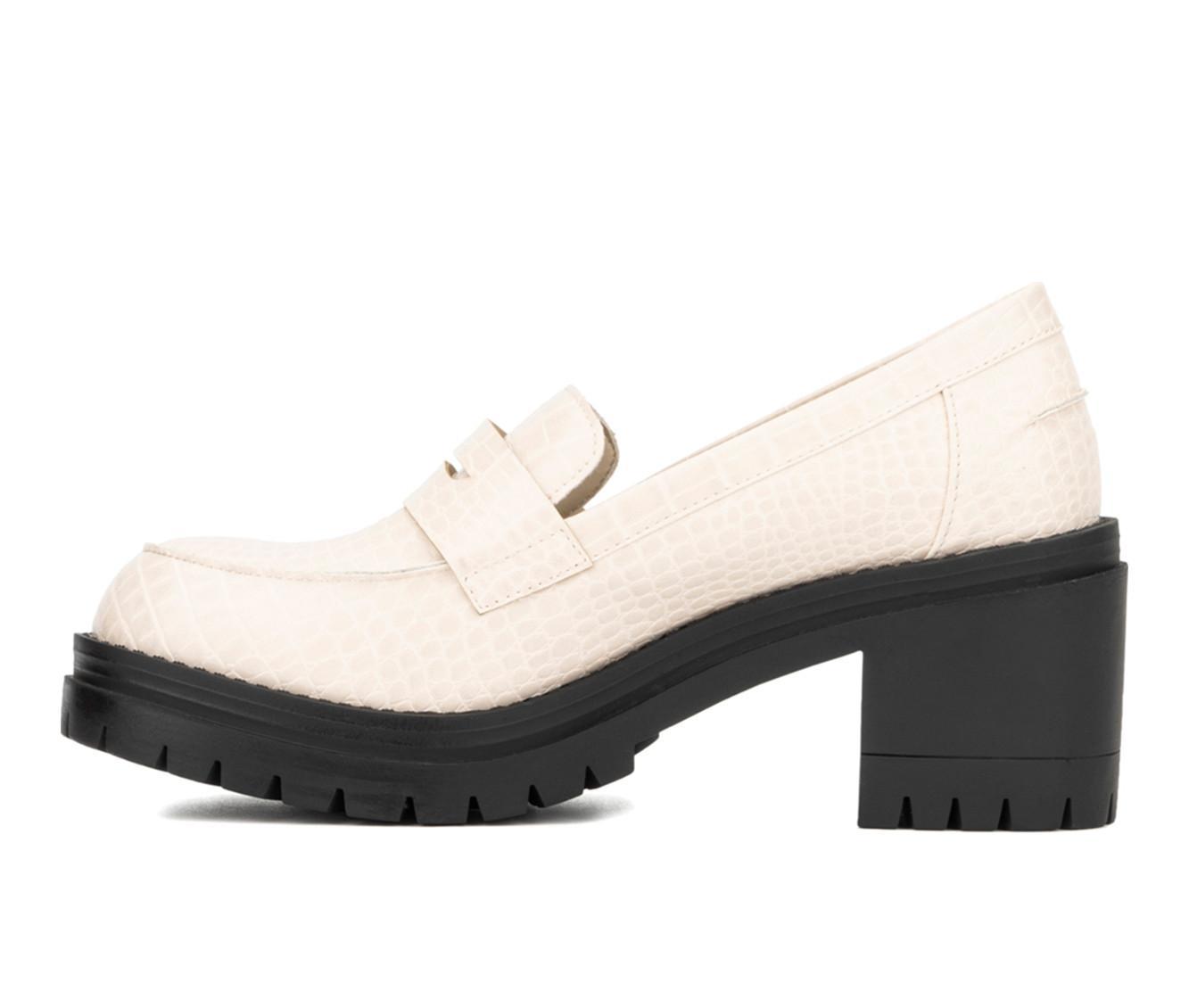 Women's New York and Company Penni Heeled Loafers Product Image