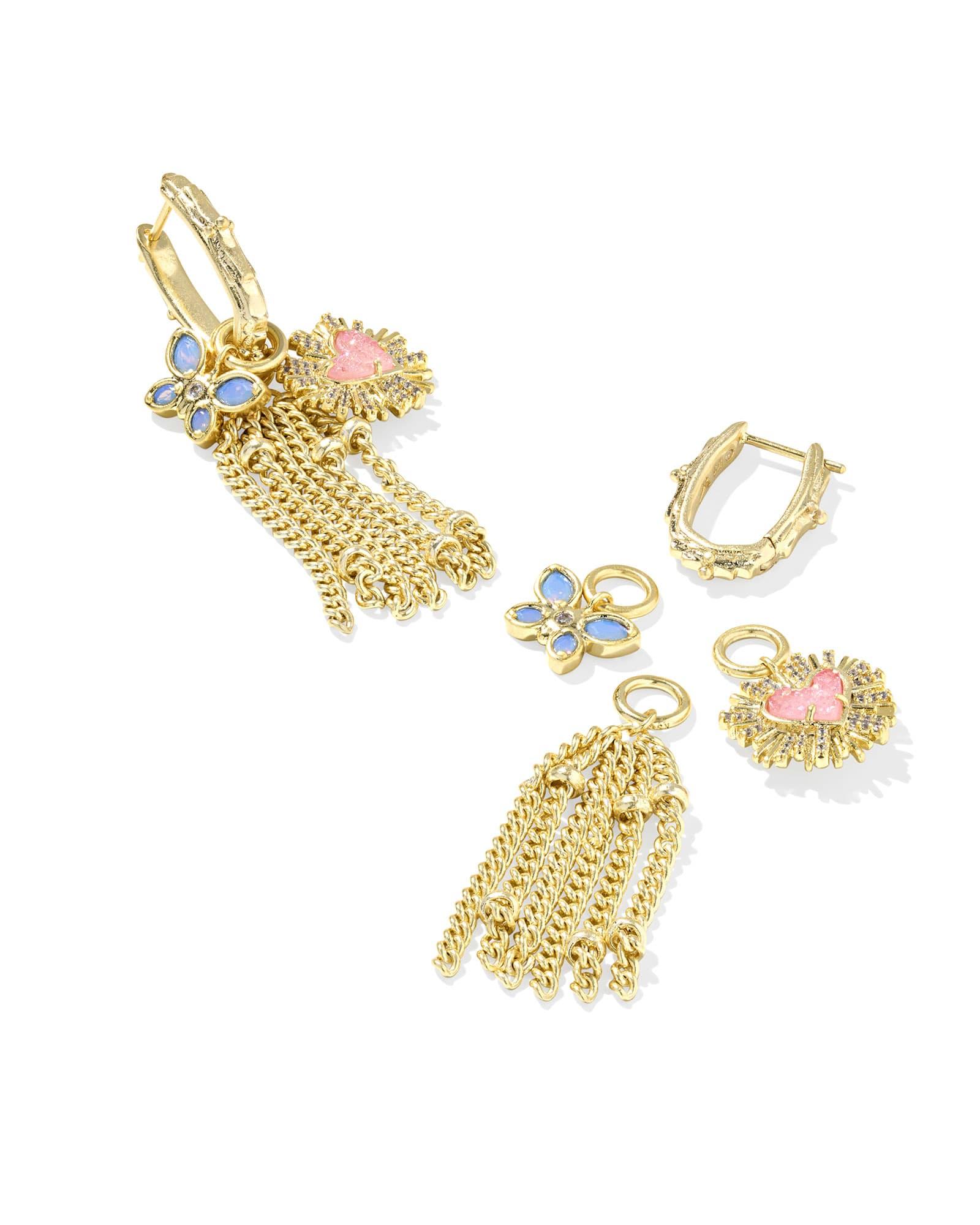 Dolly Parton x Kendra Scott Ari Heart Silver Stud Earrings Product Image