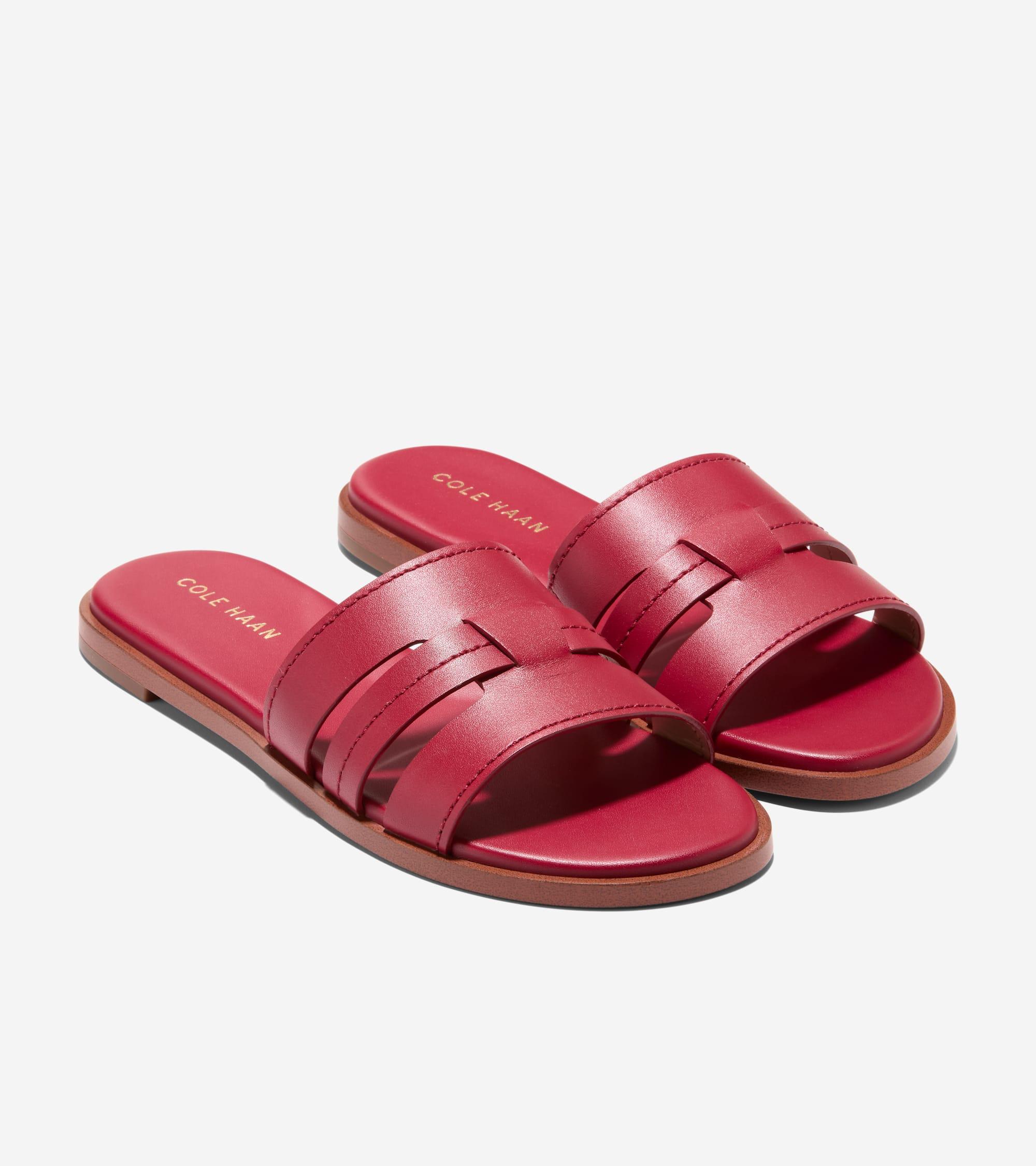 Women's Flynn Slotted Slides in Red | Cole Haan Product Image
