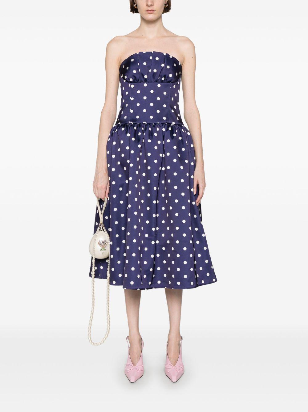 polka-dot midi dress Product Image