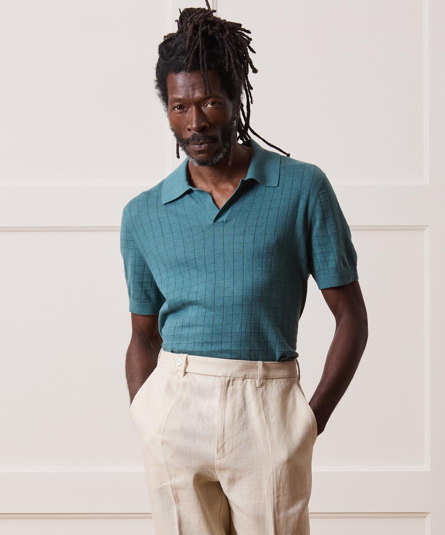 Linen Montauk Sweater Polo Product Image