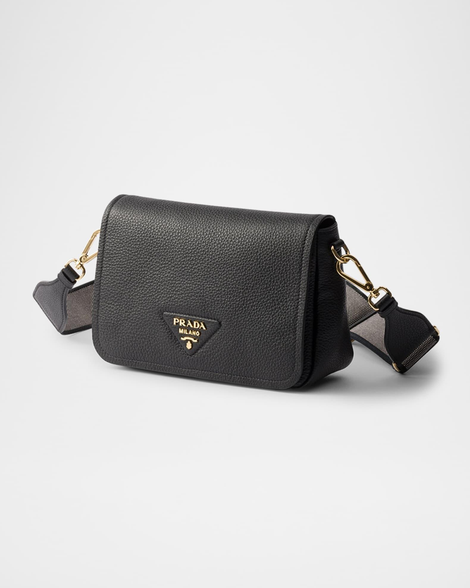 Grained Leather Flap Shoulder Bag Product Image