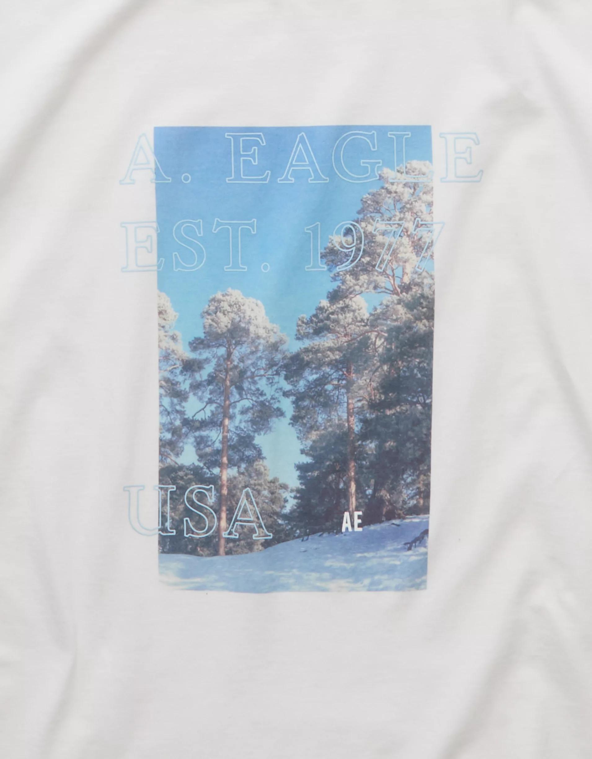AE Boxy Long Sleeve Destination Graphic T-Shirt Product Image