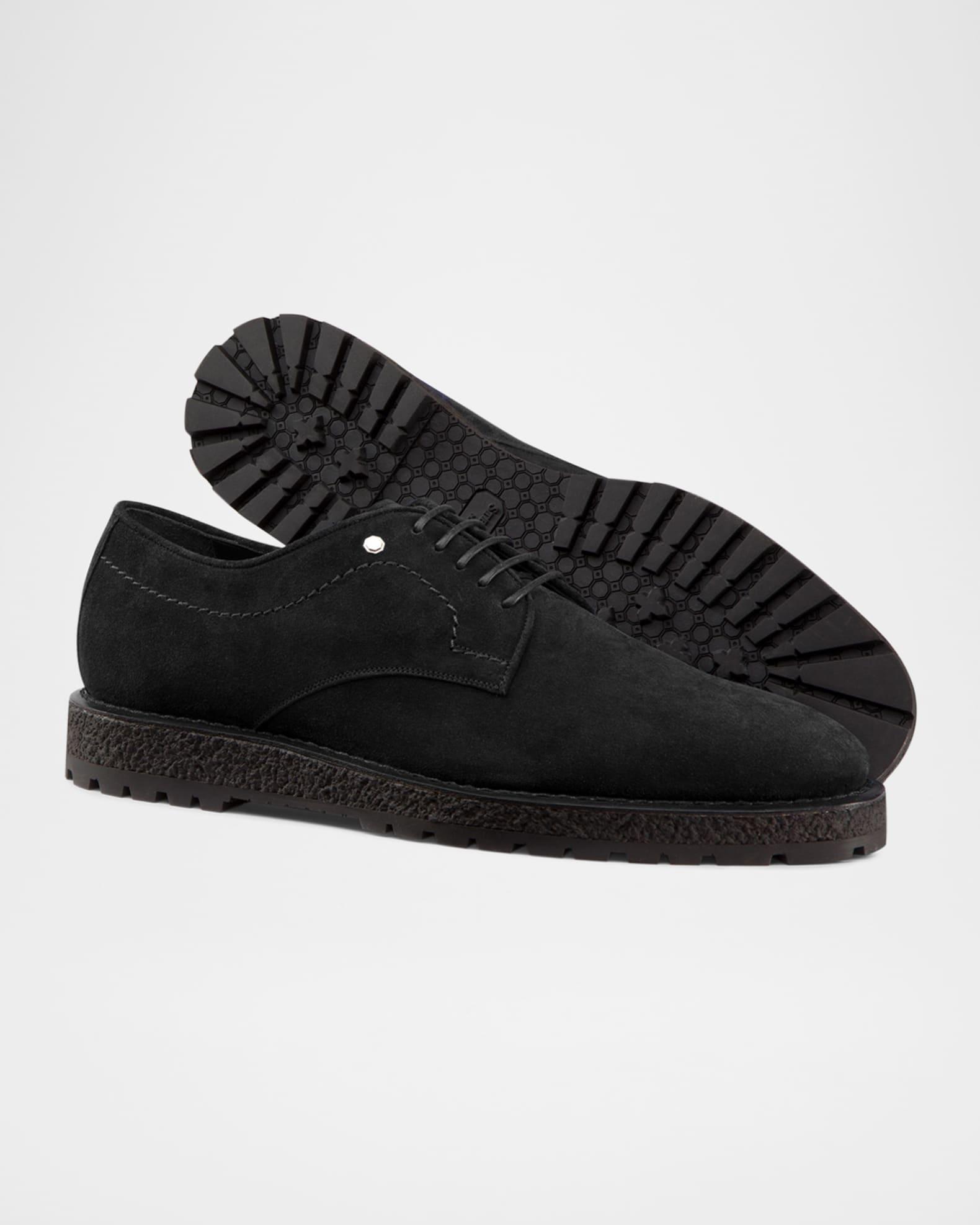 Men's Suede Crepe-Sole Derby Sneakers Product Image