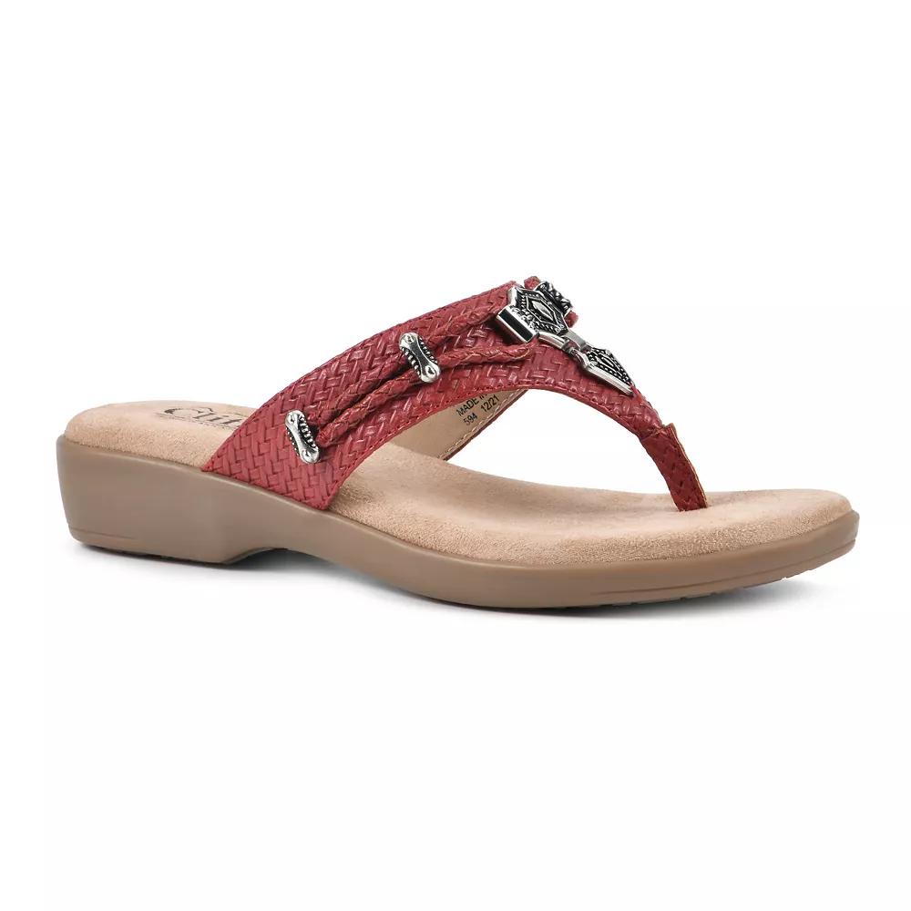 Cliffs by White Mountain Bailee Women's Thong Sandals, Size: 10, Natural Woven Product Image