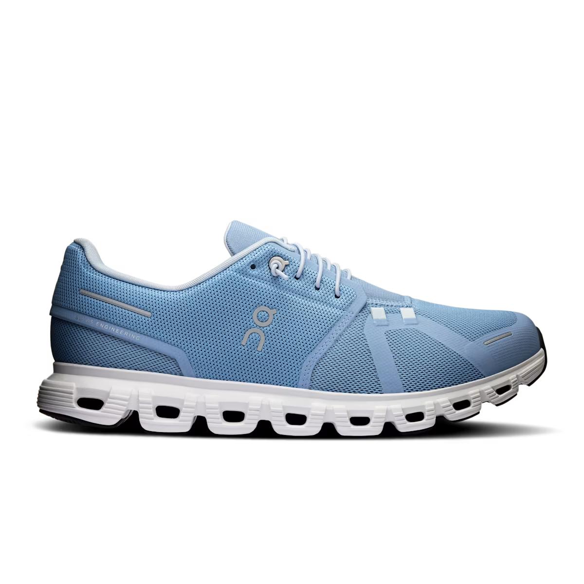 On Running Mens Cloud 6 - Chambray White Product Image