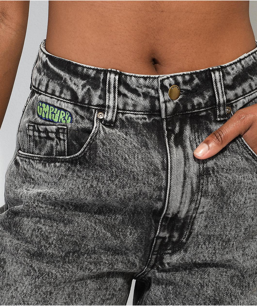 Empyre Tori Black Acid Wash Skate Jeans Product Image