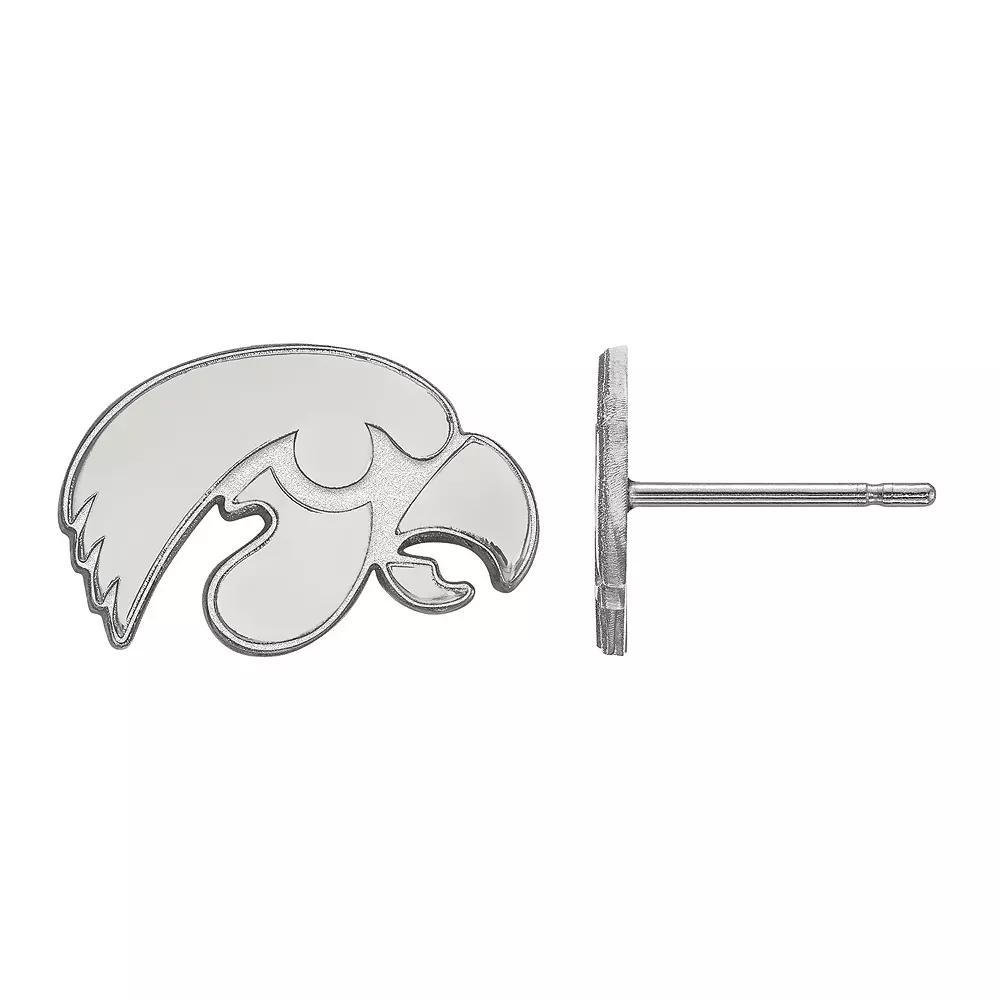 LogoArt Sterling Silver Iowa Hawkeyes Extra Small Post Earrings, Women's,  Product Image