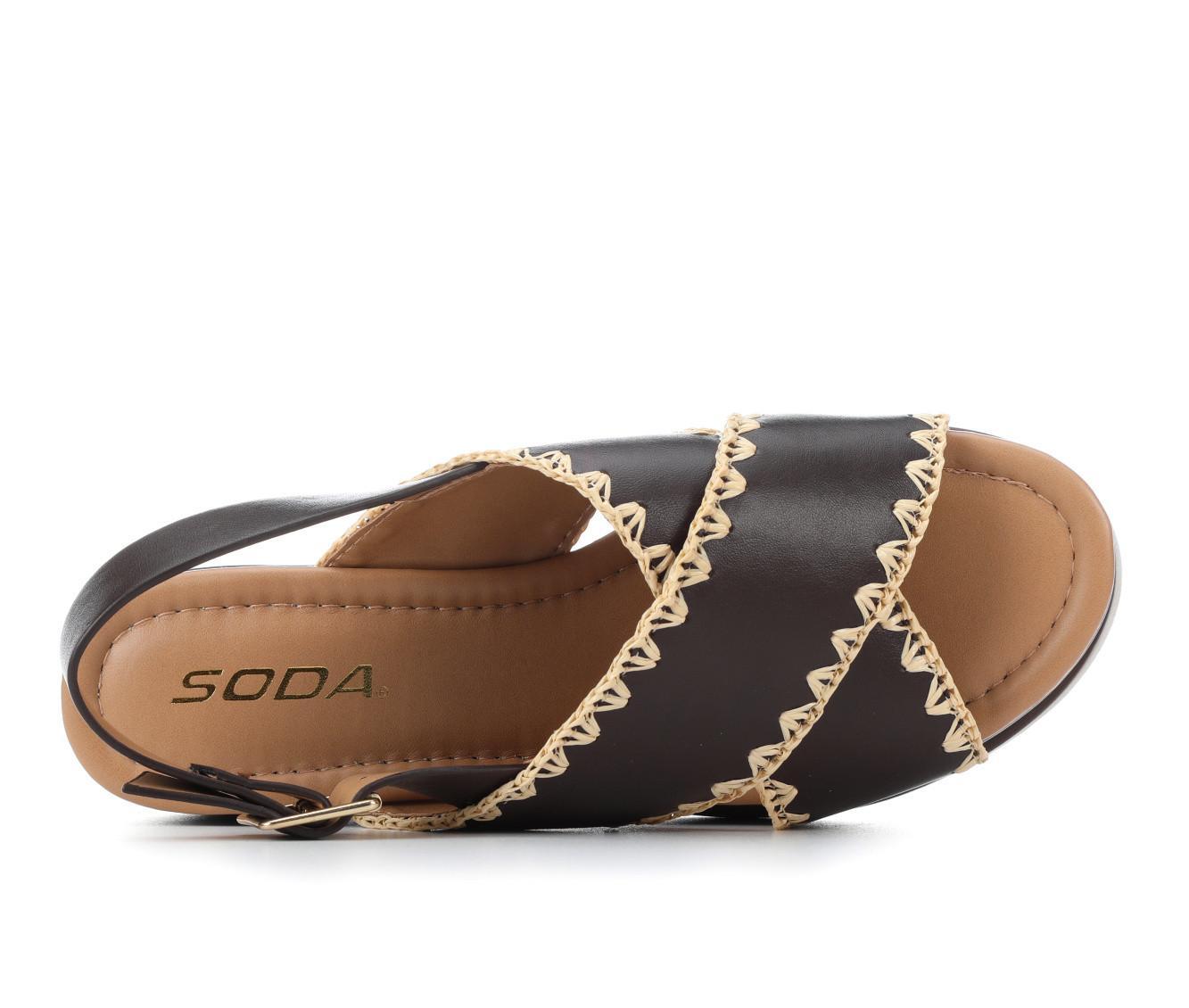 Women's Soda Once-S Wedge Sandals Product Image