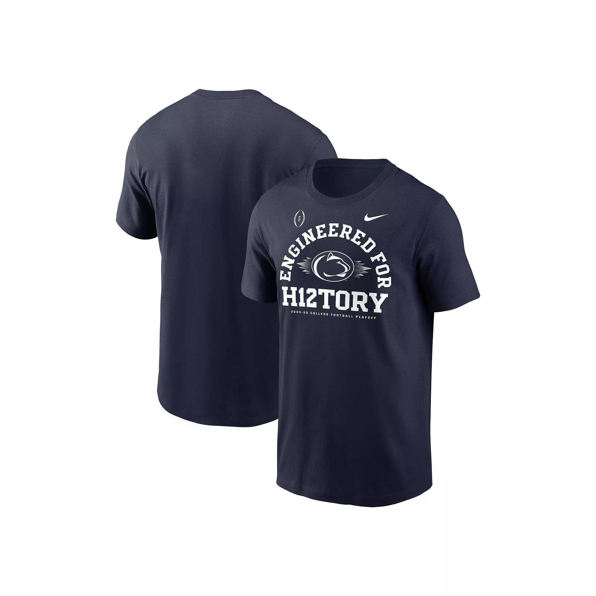 Men's Nike Navy Penn State Nittany Lions 2024 College Football Playoff Engineered for History T-Shirt, Size: Medium, Blue Product Image