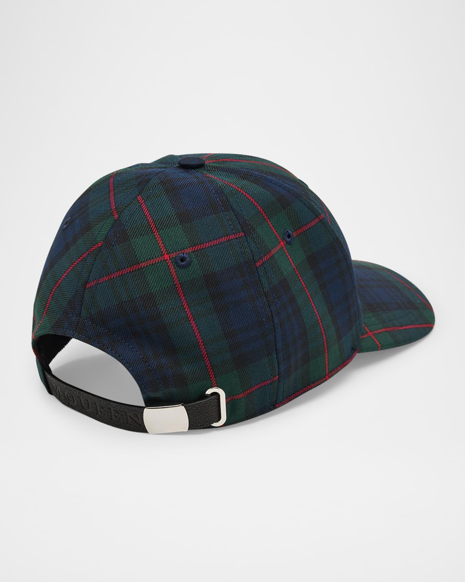 Men's Tartan Check Logo Six-Panel Baseball Cap Product Image