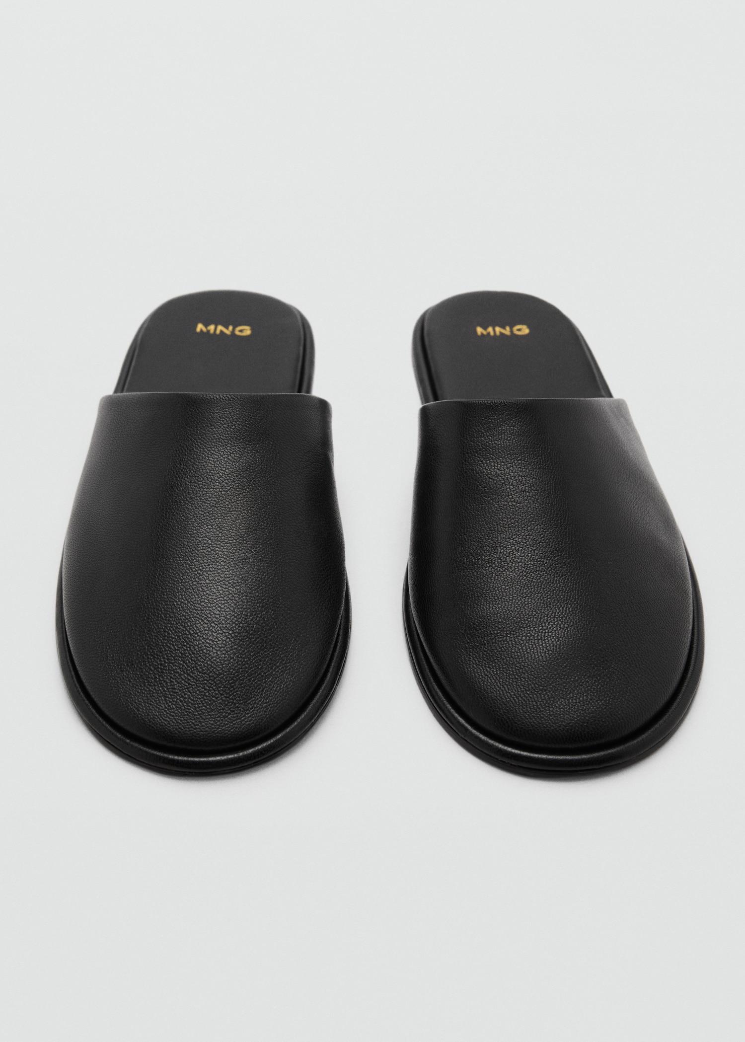 Leather slingback shoes - Women | MANGO USA Product Image