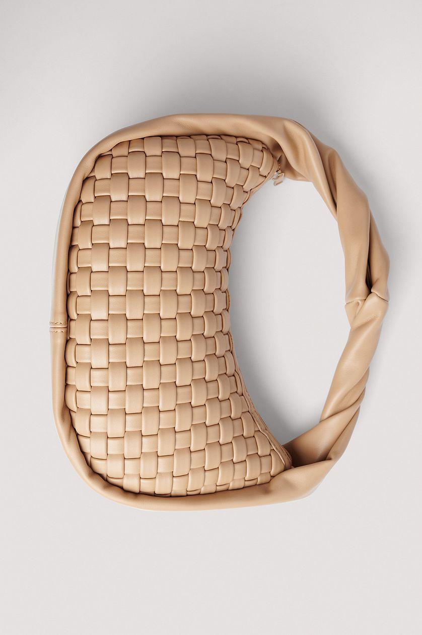 Twisted Handle Woven Handbag Product Image