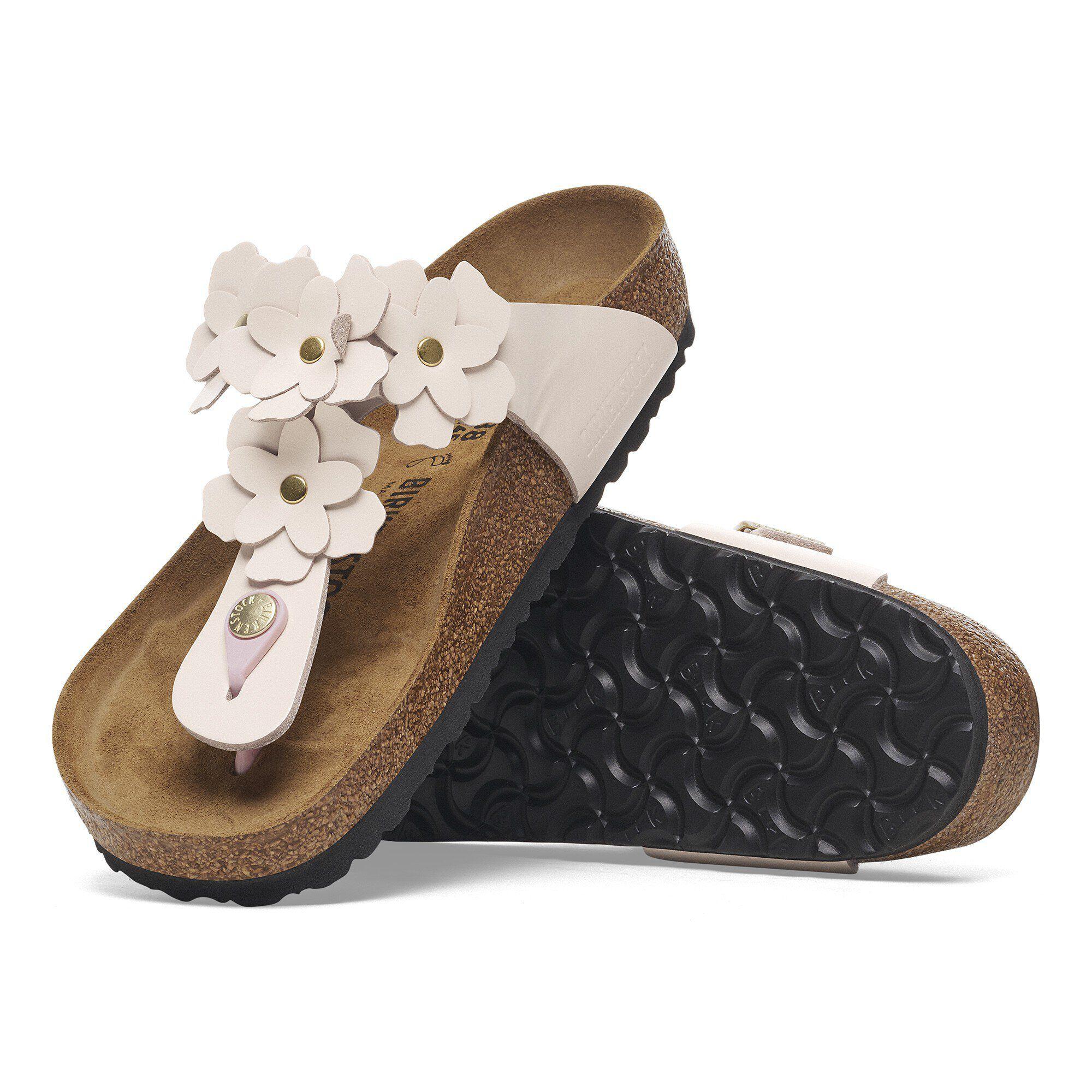Gizeh Flower Embellishment Natural Leather Product Image