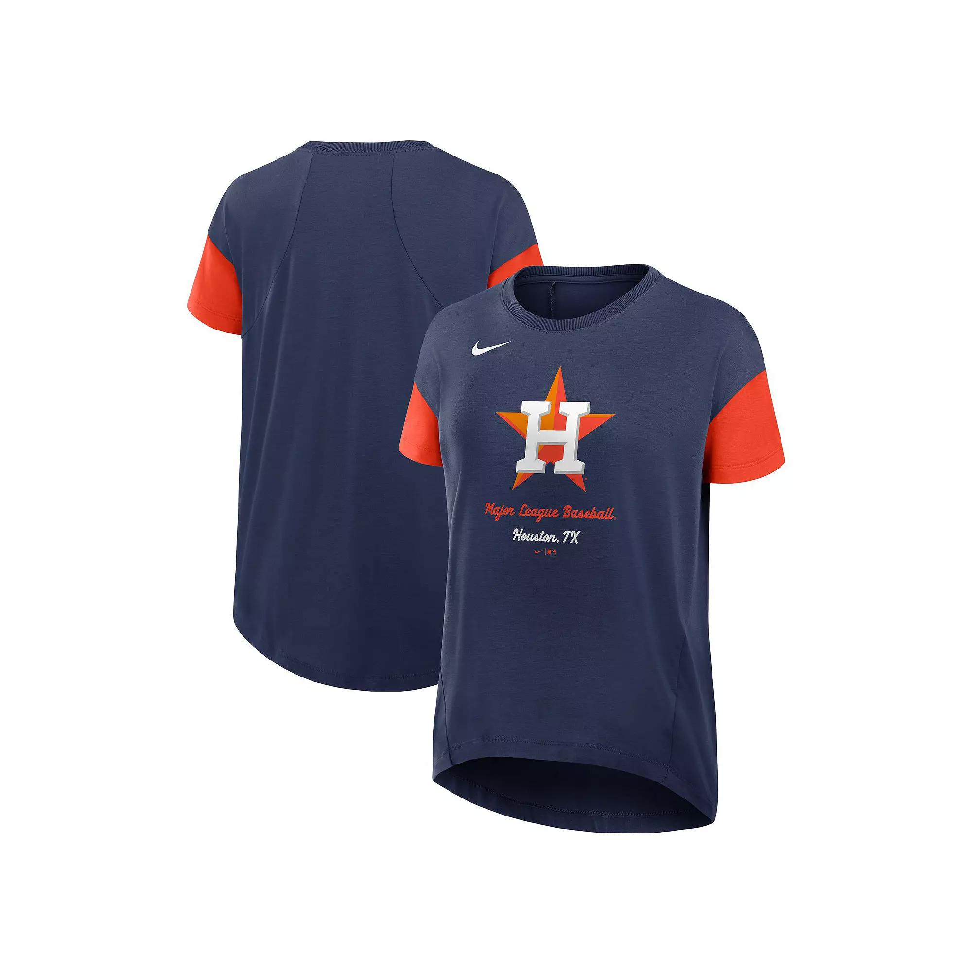 Women's Nike Navy Houston Astros Flowy Fashion T-Shirt,  Product Image