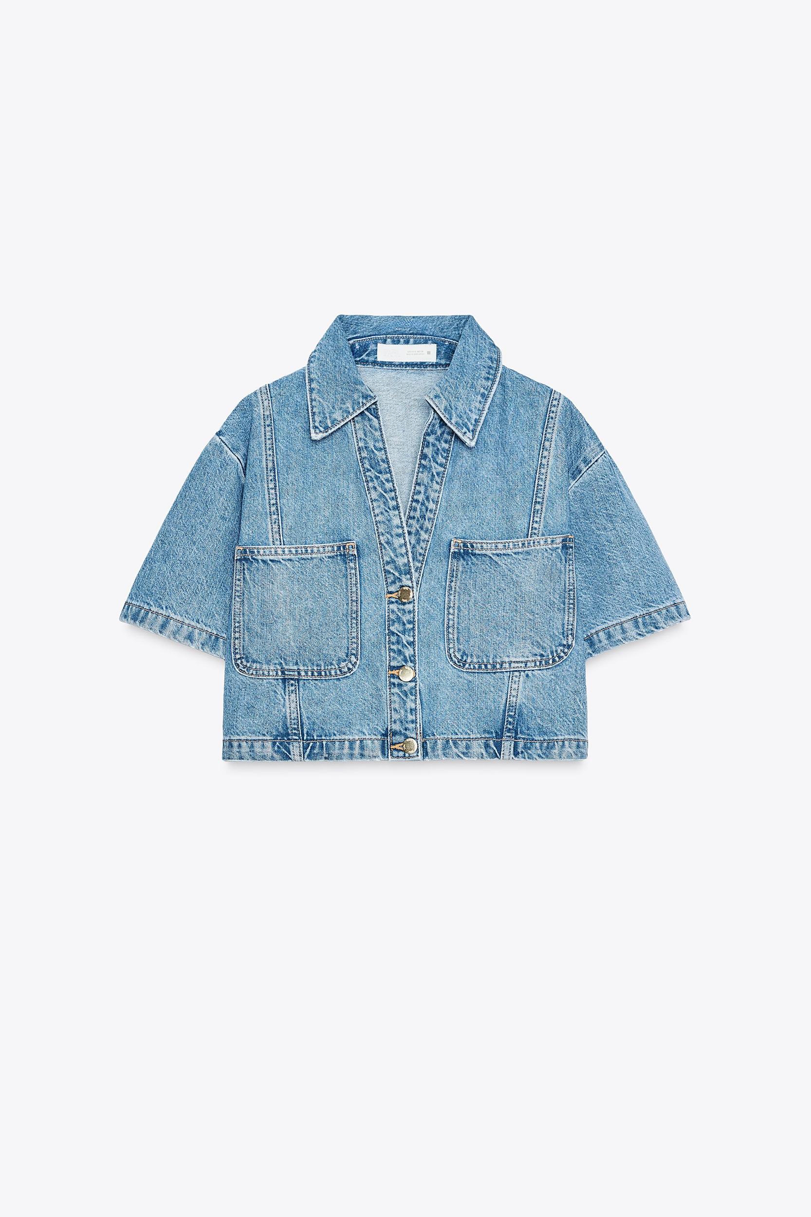 Z1975 DENIM CROP SHIRT Product Image