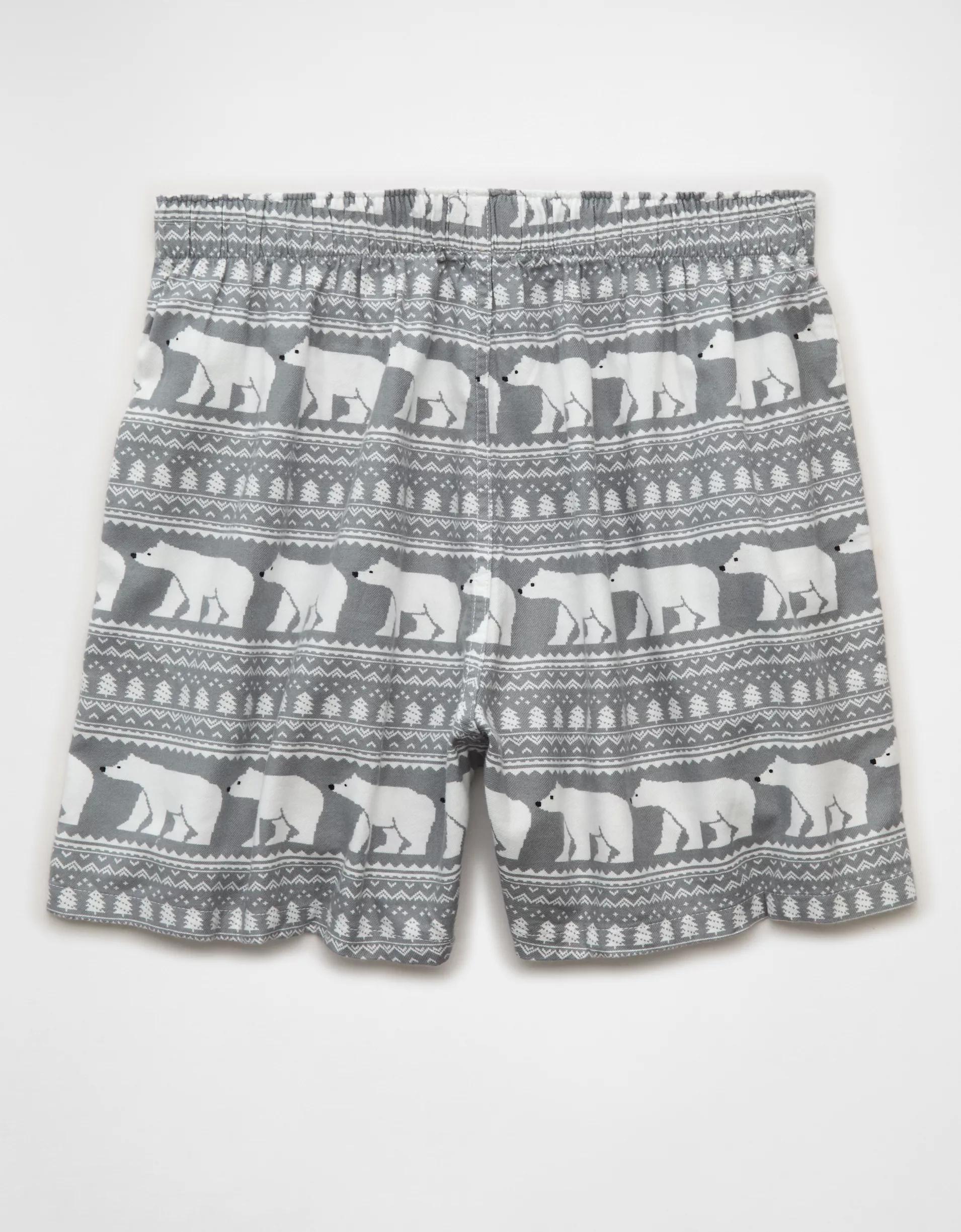 AEO Polar Bears Flannel Pocket Boxer Product Image