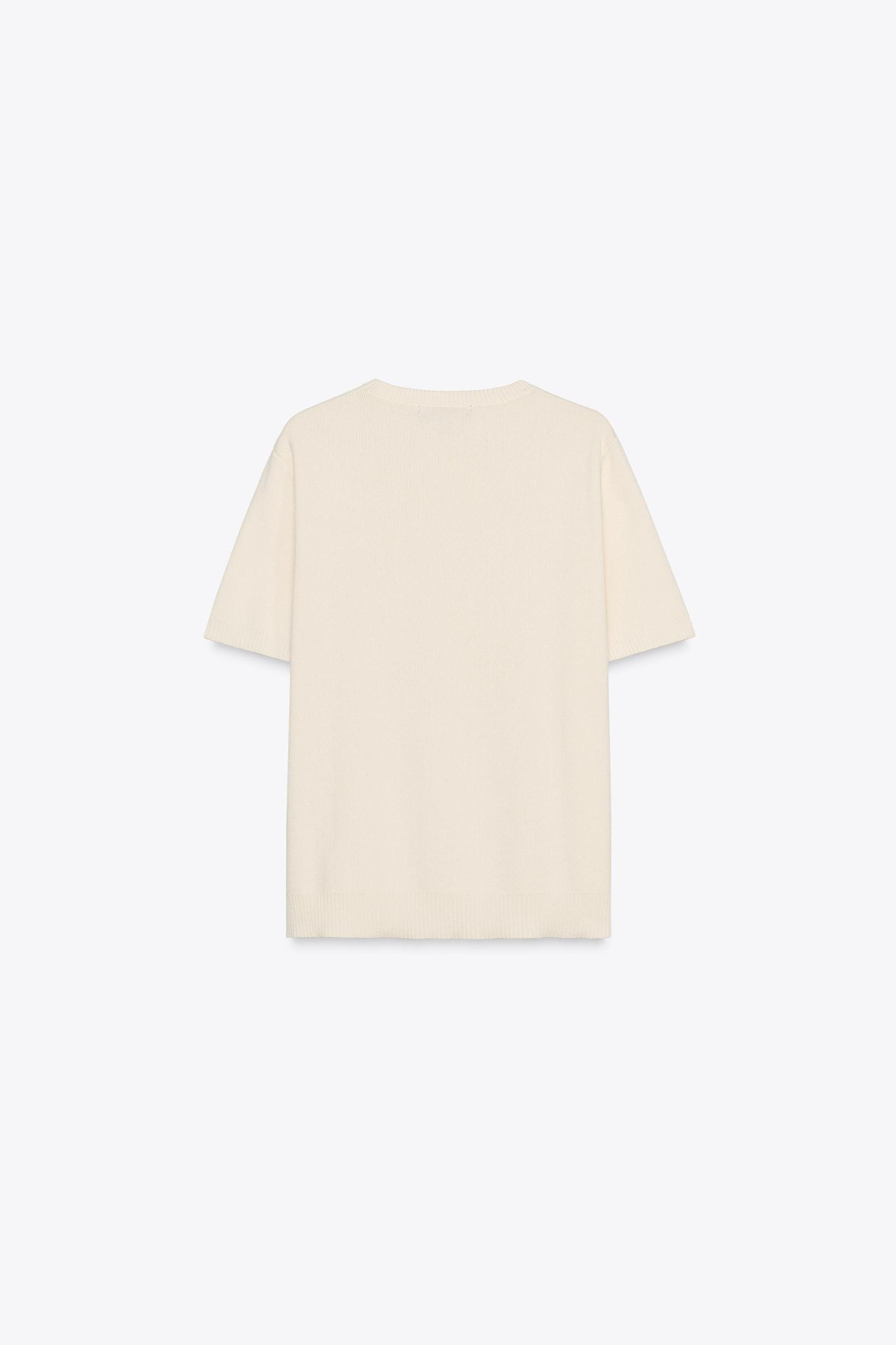 BASIC KNIT SHORT SLEEVE TOP Product Image