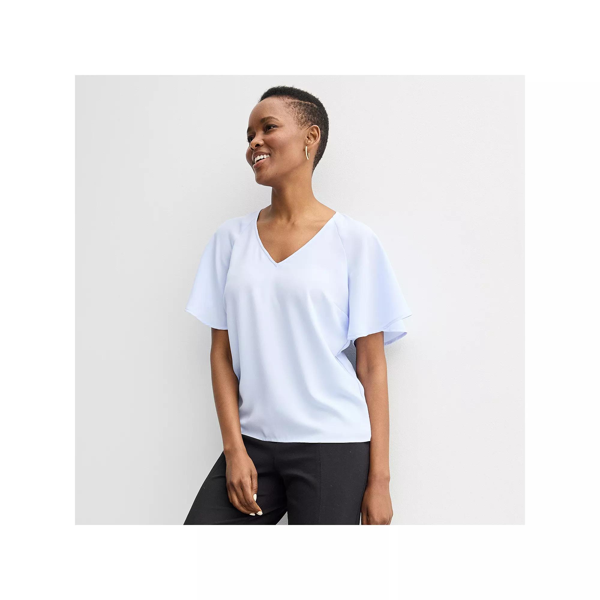 Women's Nine West Short Sleeve Dolman Blouse, Size: XXL, Stella Peri Product Image