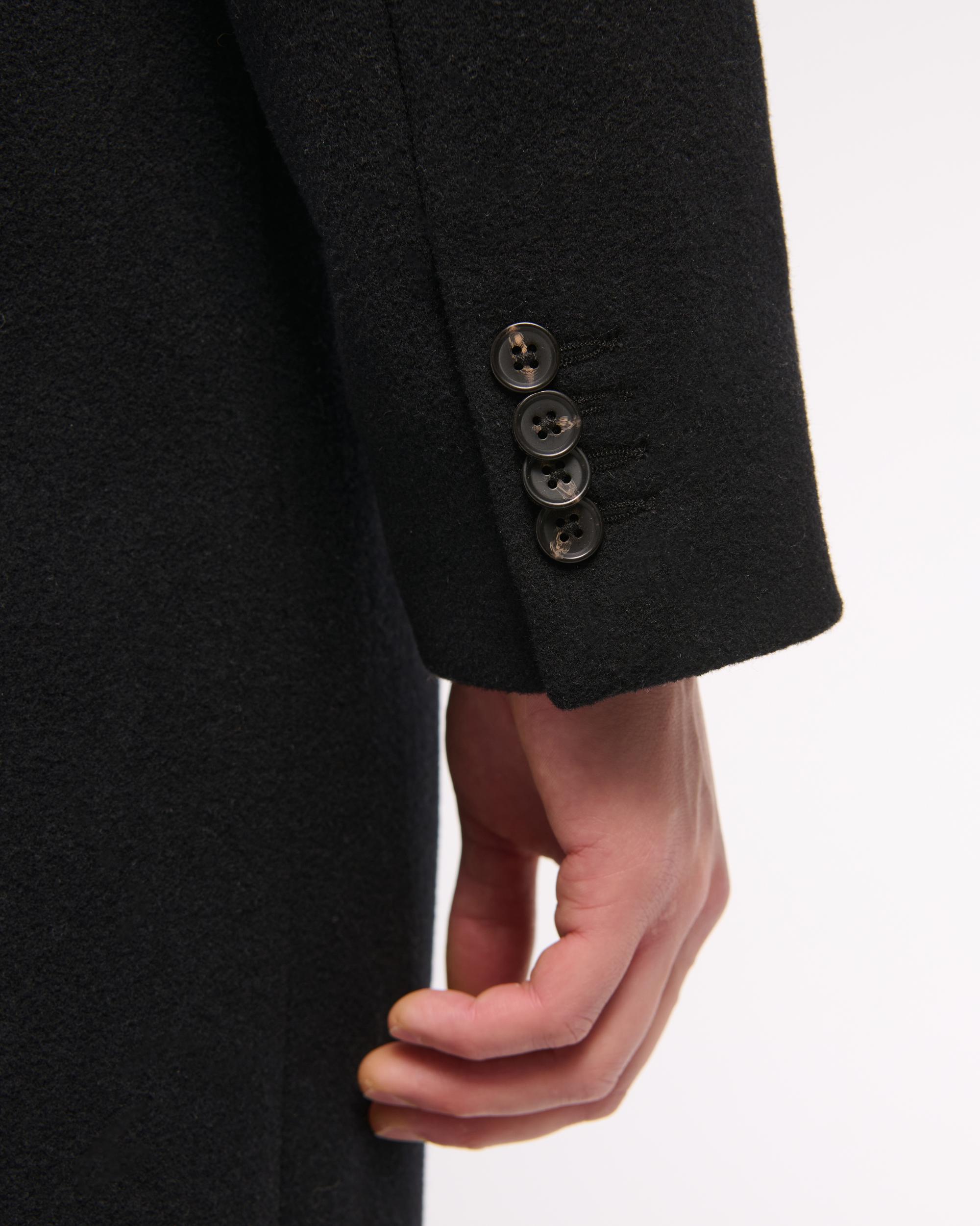 Double-Breasted Wool-Blend Coat Product Image