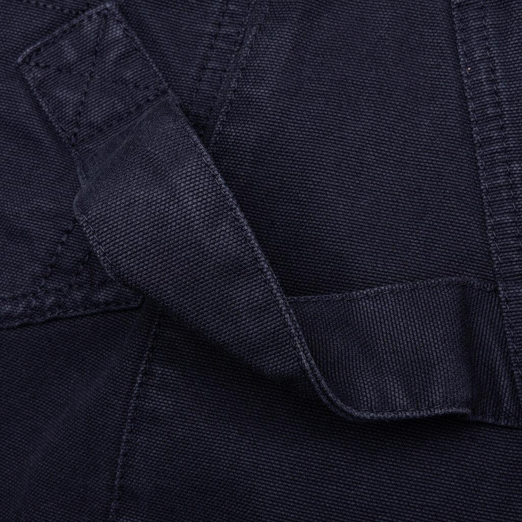 Twisted Cotton Bermuda Shorts - Navy Male Product Image