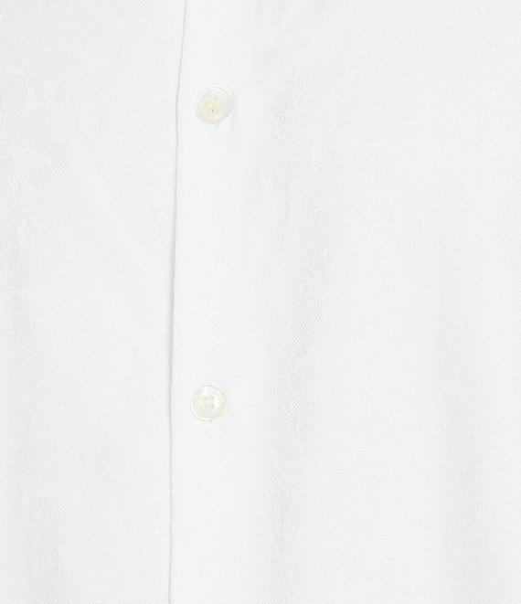 Murano Slim Fit Floral Jacquard Long Sleeve Woven Shirt Product Image