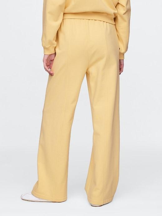 Heavyweight French Terry Seamed Wide-Leg Sweatpants Product Image