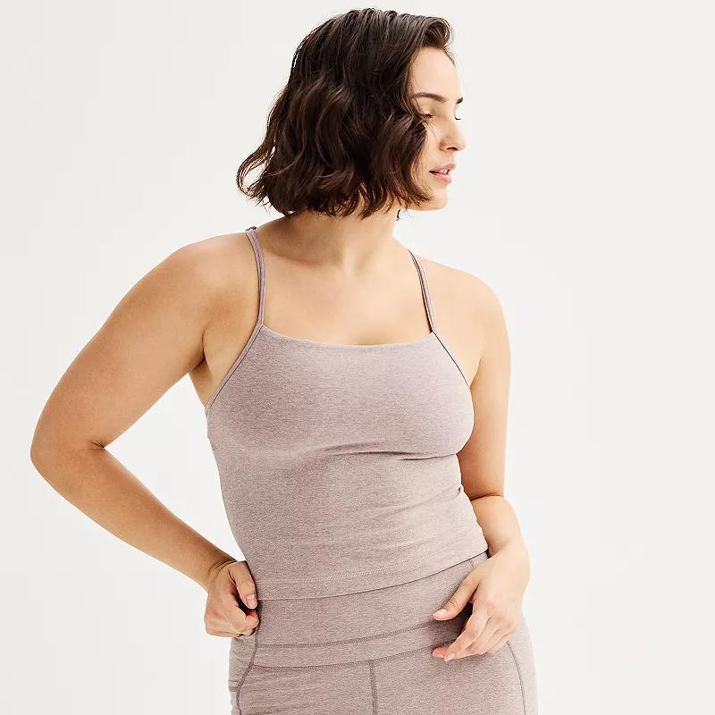 Women's FLX Brushed Performance Tank Top, Size: XS, Mineral Black Product Image